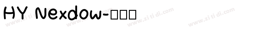 HY Nexdow字体转换